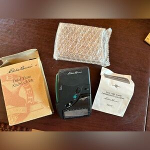 Eddie Bauer NWT dual time alarm clock  and chronograph calendar